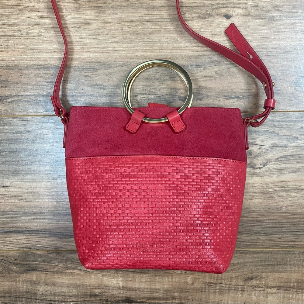 Halston‎ Crossbody Weave Purse